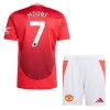 Maglia ufficiale Manchester United Mount 7 Casa 2024-25 per Bambino